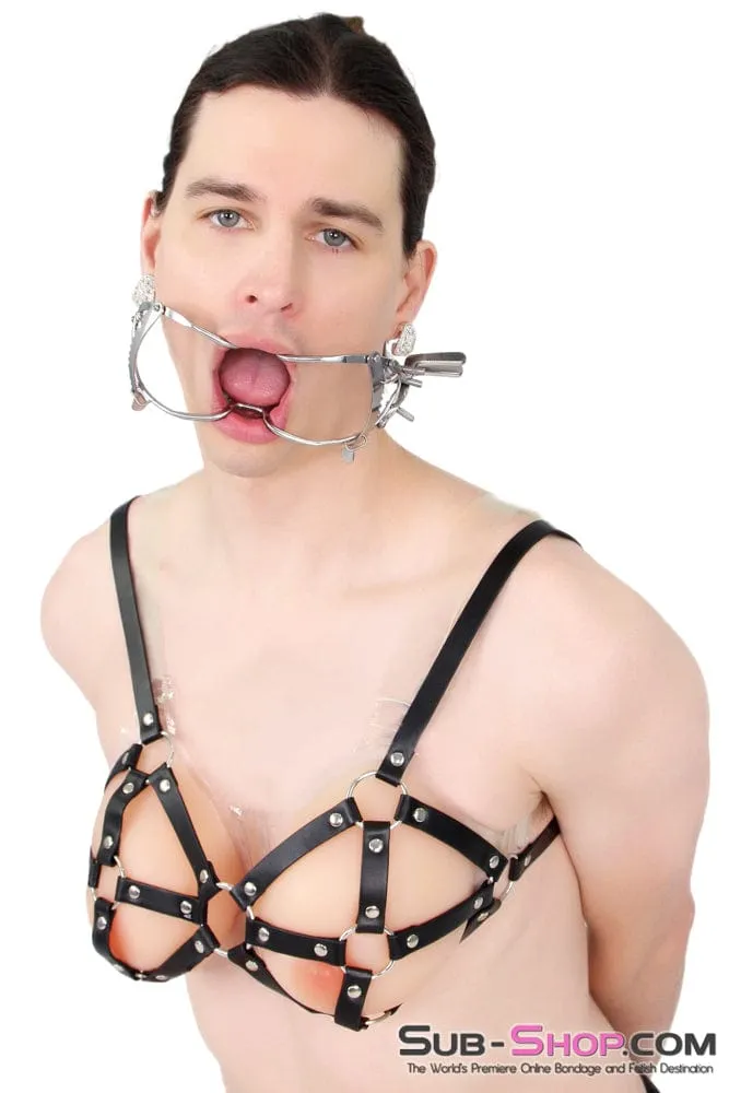 0486S-SIS      Forced Sissy Open Wide Mouth Spreader