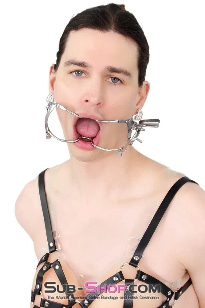 0486S-SIS      Forced Sissy Open Wide Mouth Spreader