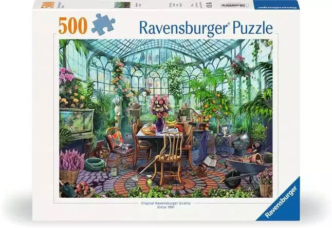 120002079 - RAVENSBURGER 500PC - GREENHOUSE MORNINGS