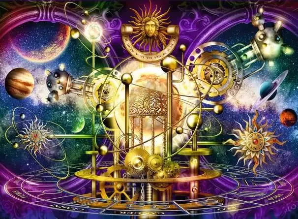120002369 - RAVENSBURGER 500PC - GOLDEN SOLAR SYSTEM