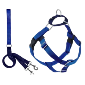 2 Hounds Design Freedom No-Pull Dog Harness With Leash Royal Blue
