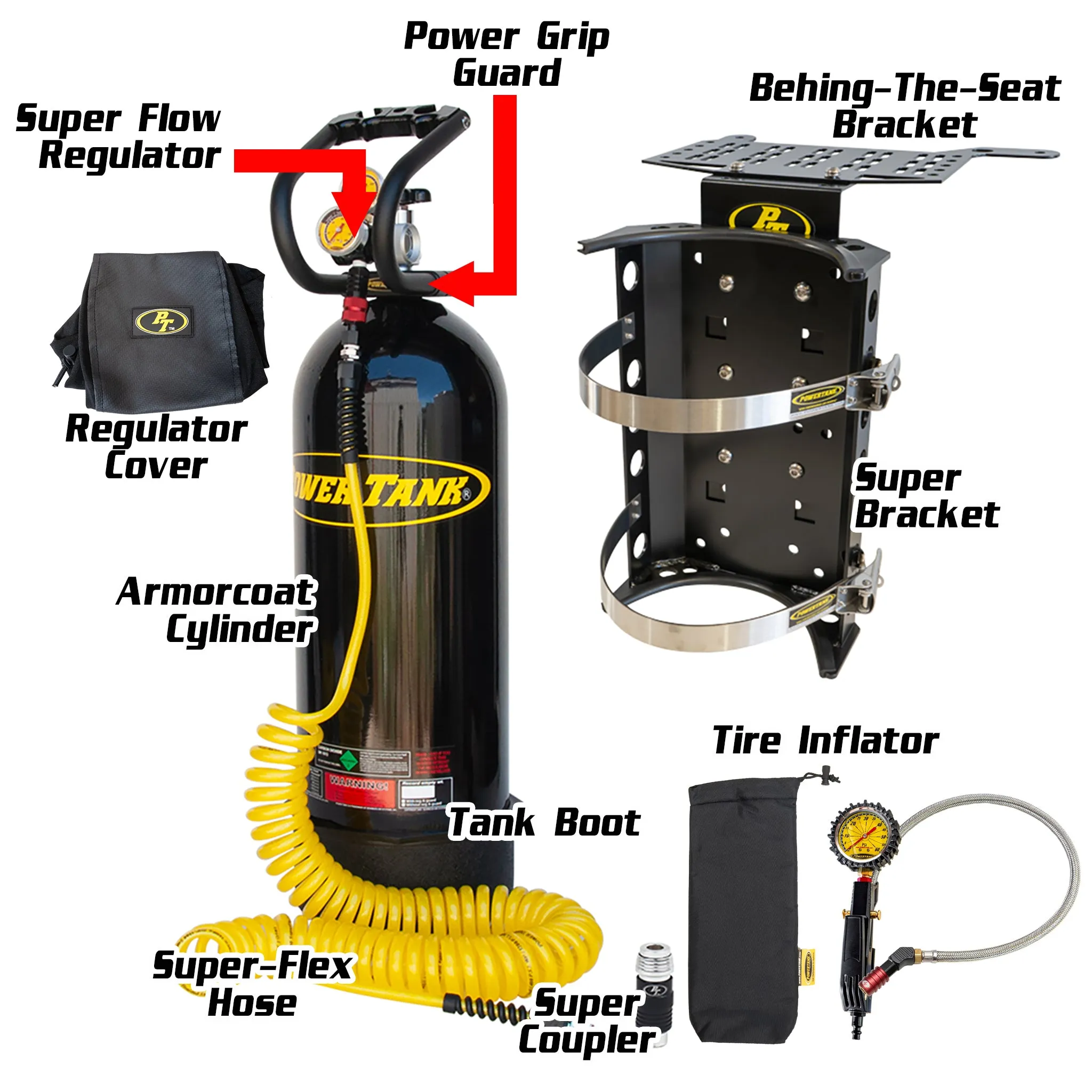 20 lb. BTS Edition Power Tank - Fits 4 Door Wranglers JKU & JLU