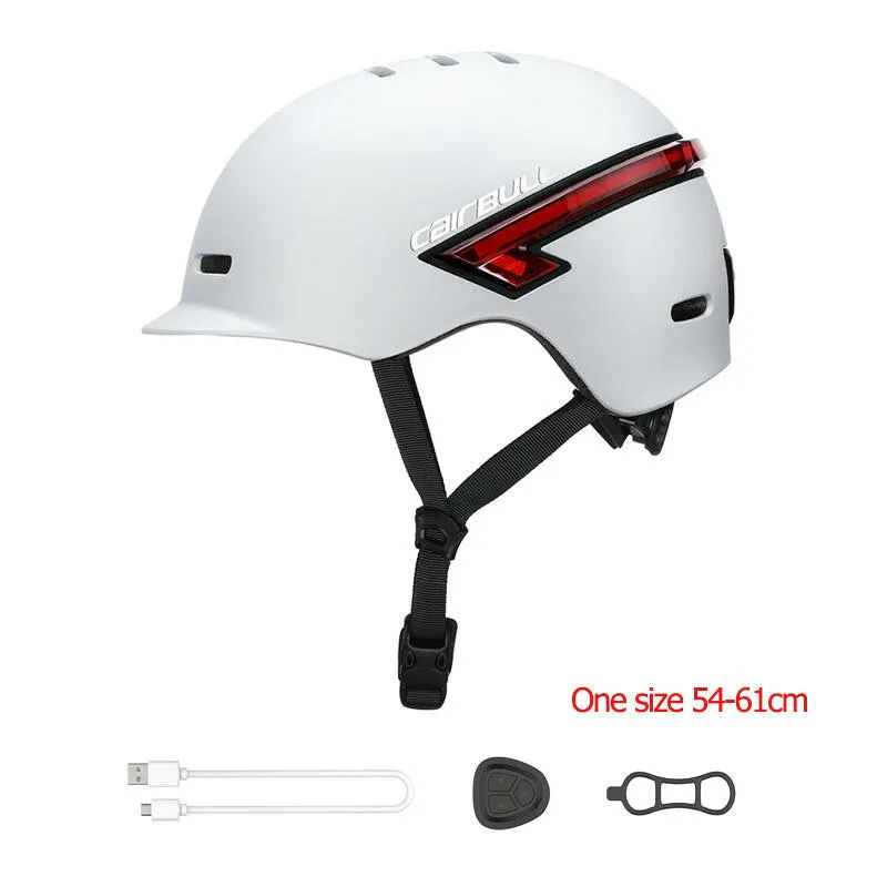 2022 Cairbull Newest Road Bike Helmet Remote Control 270° Surround LED Light USB Charging Unisex Cycling Helmet for Night Riding
