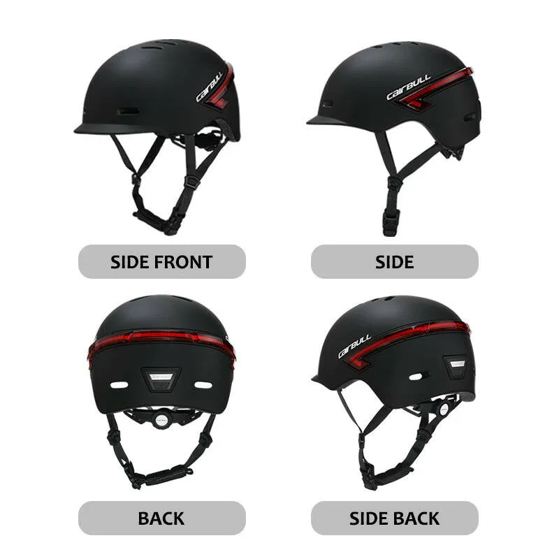 2022 Cairbull Newest Road Bike Helmet Remote Control 270° Surround LED Light USB Charging Unisex Cycling Helmet for Night Riding