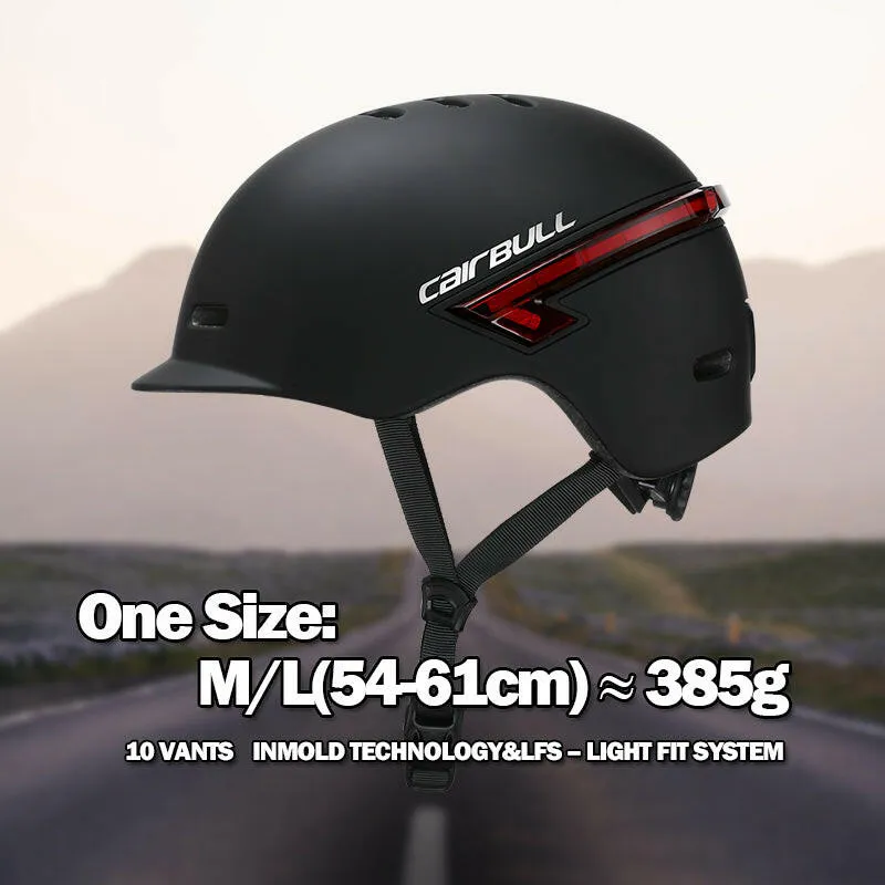2022 Cairbull Newest Road Bike Helmet Remote Control 270° Surround LED Light USB Charging Unisex Cycling Helmet for Night Riding