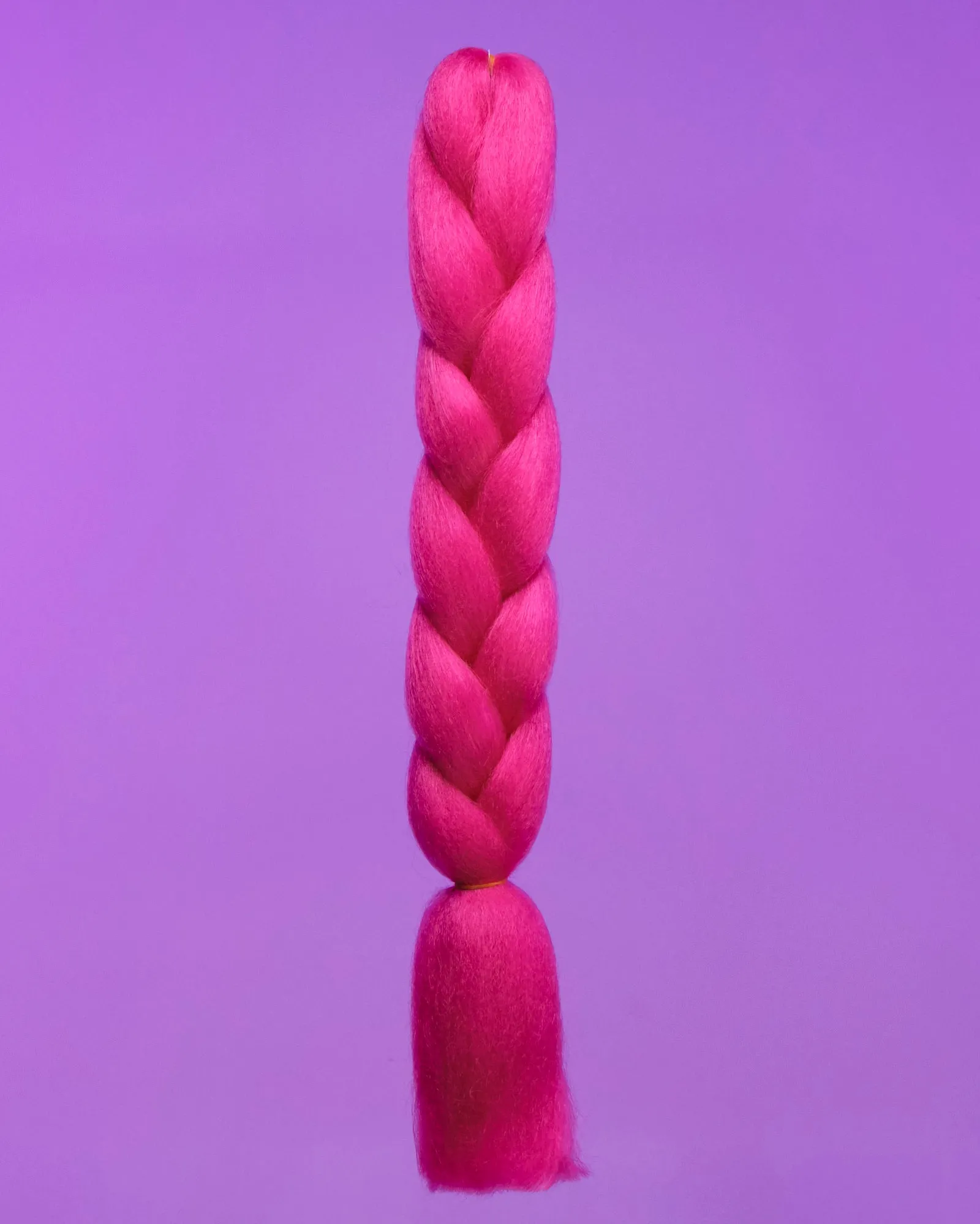 24" Hot Pink Braiding Hair Extensions