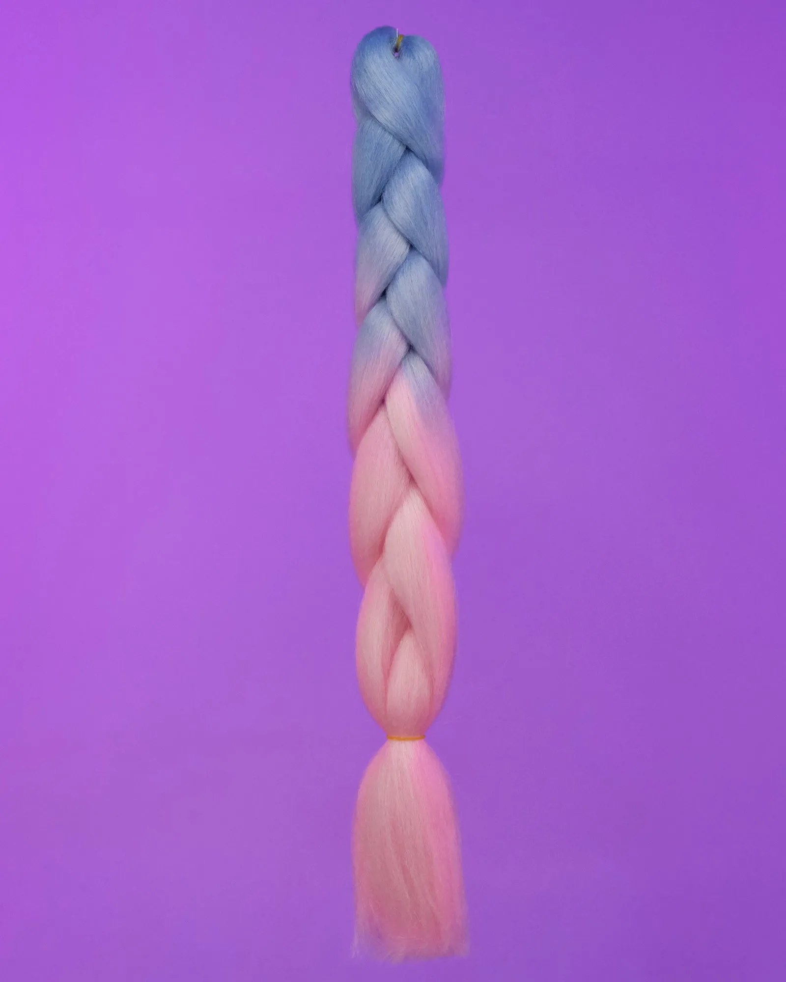 24" Ombre Light Blue/Light Pink Braiding Hair Extensions