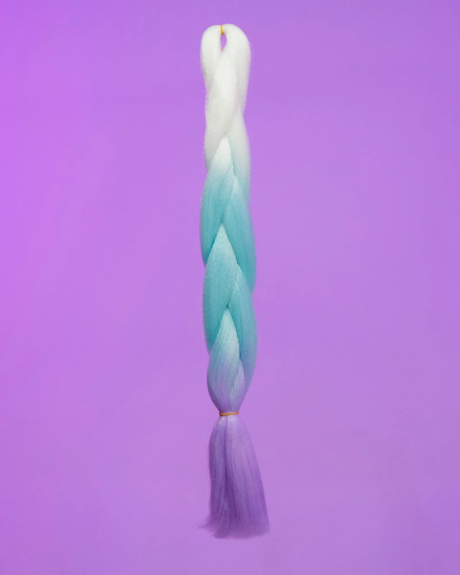 24" White Blue Lavender Braiding Hair Extensions