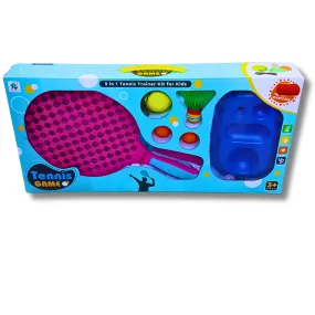 3-in-1 Tennis Trainer Kit for Kids (Ages 3 ) – Tennis, Badminton & Ball Training Play Set