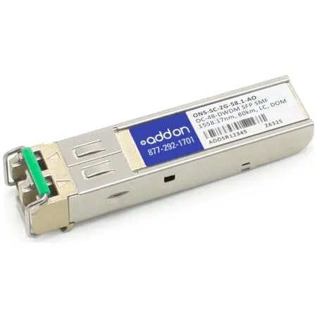 Addon Cisco Ons-Sc-2G-58.1 Compatible Taa Compliant Oc-48-Dwdm 100Ghz Sfp Transc