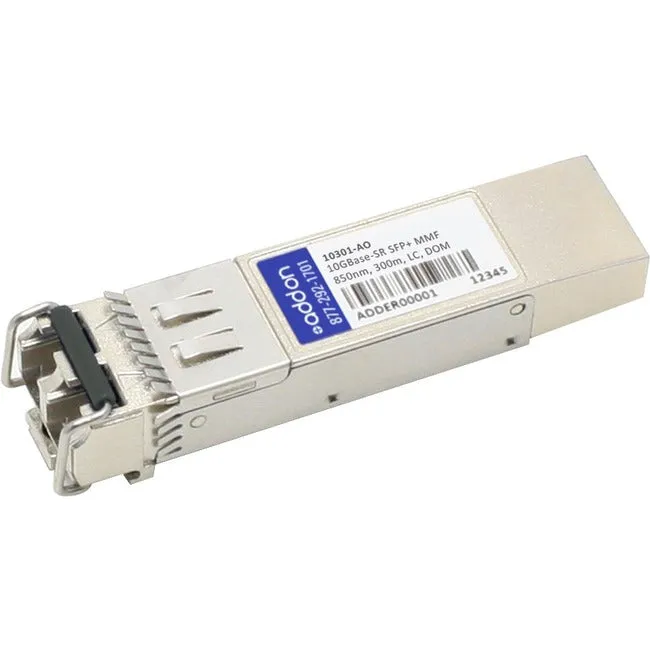 Addon Extreme Networks 10301 Compatible Taa Compliant 10Gbase-Sr Sfp  Transceiver (Mmf, 850Nm, 300M, Lc, Dom)