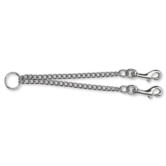 Ancol Chain Couple Double Dog Lead - Medium