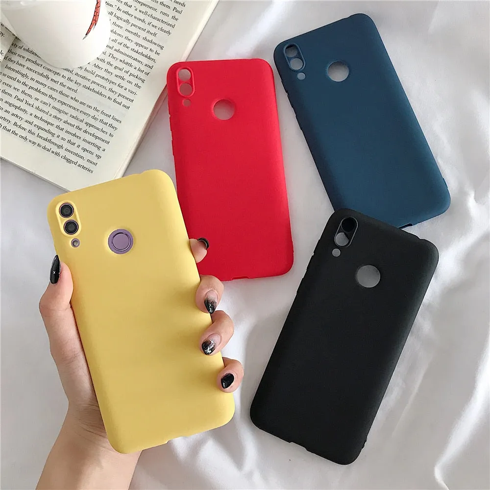 Anymob Huawei Black Candy Colored Jelly Silicone Mobile Phone Protective Case