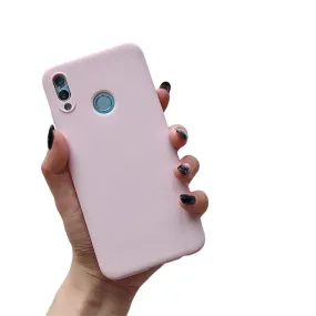 Anymob Huawei Light Pink Candy Colored Jelly Silicone Mobile Phone Protective Case