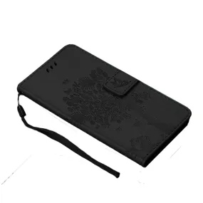 Anymob Huawei Phone Case Black 3D Tree Flip Leather Wallet Cover