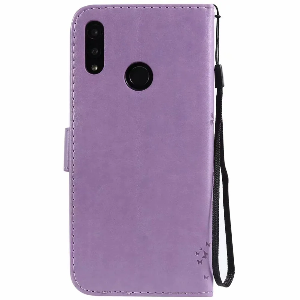 Anymob Huawei Phone Case Black 3D Tree Flip Leather Wallet Cover