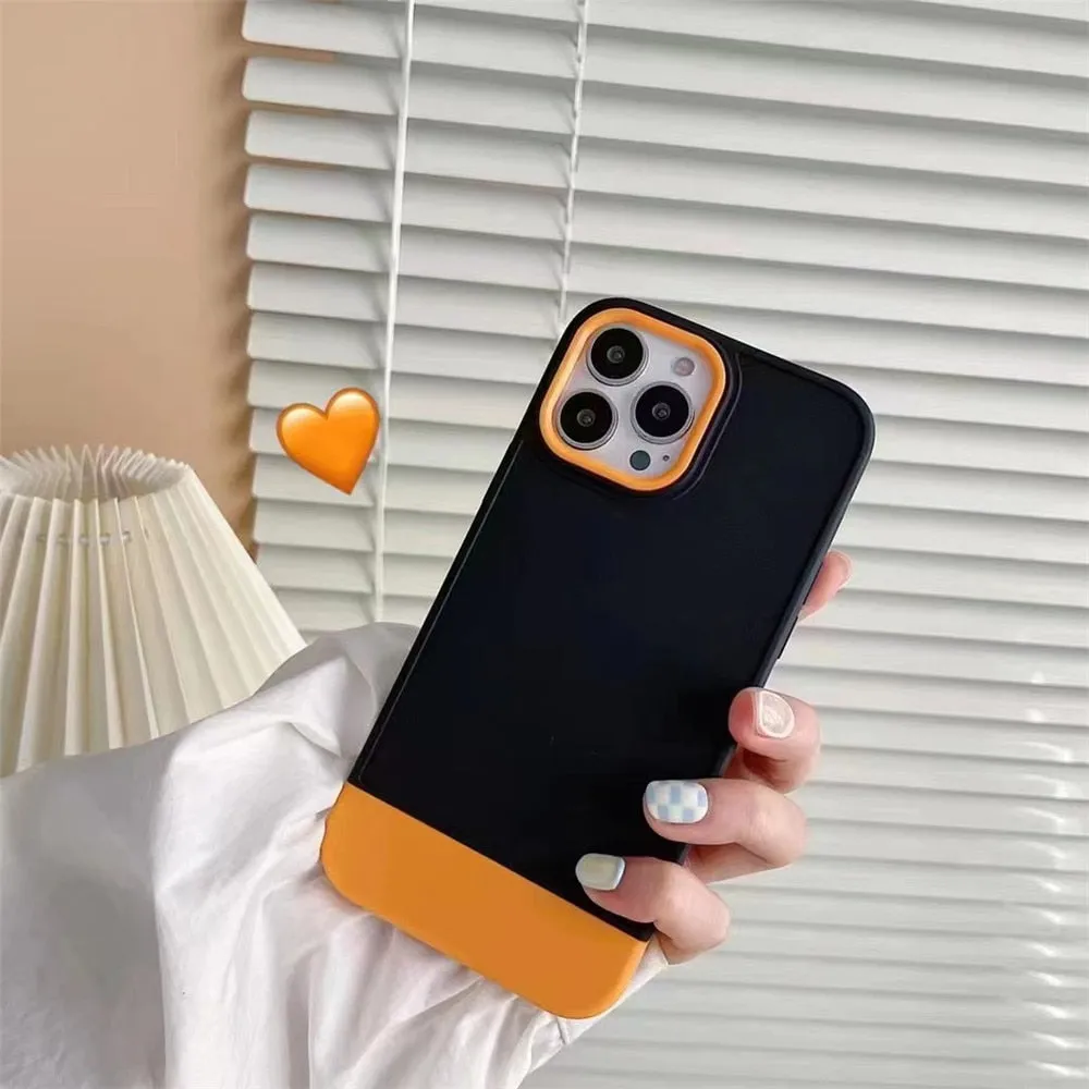 Anymob iPhone Black And Red Shockproof Armor Matte Phone Case Hard Plastic Bumper Cover