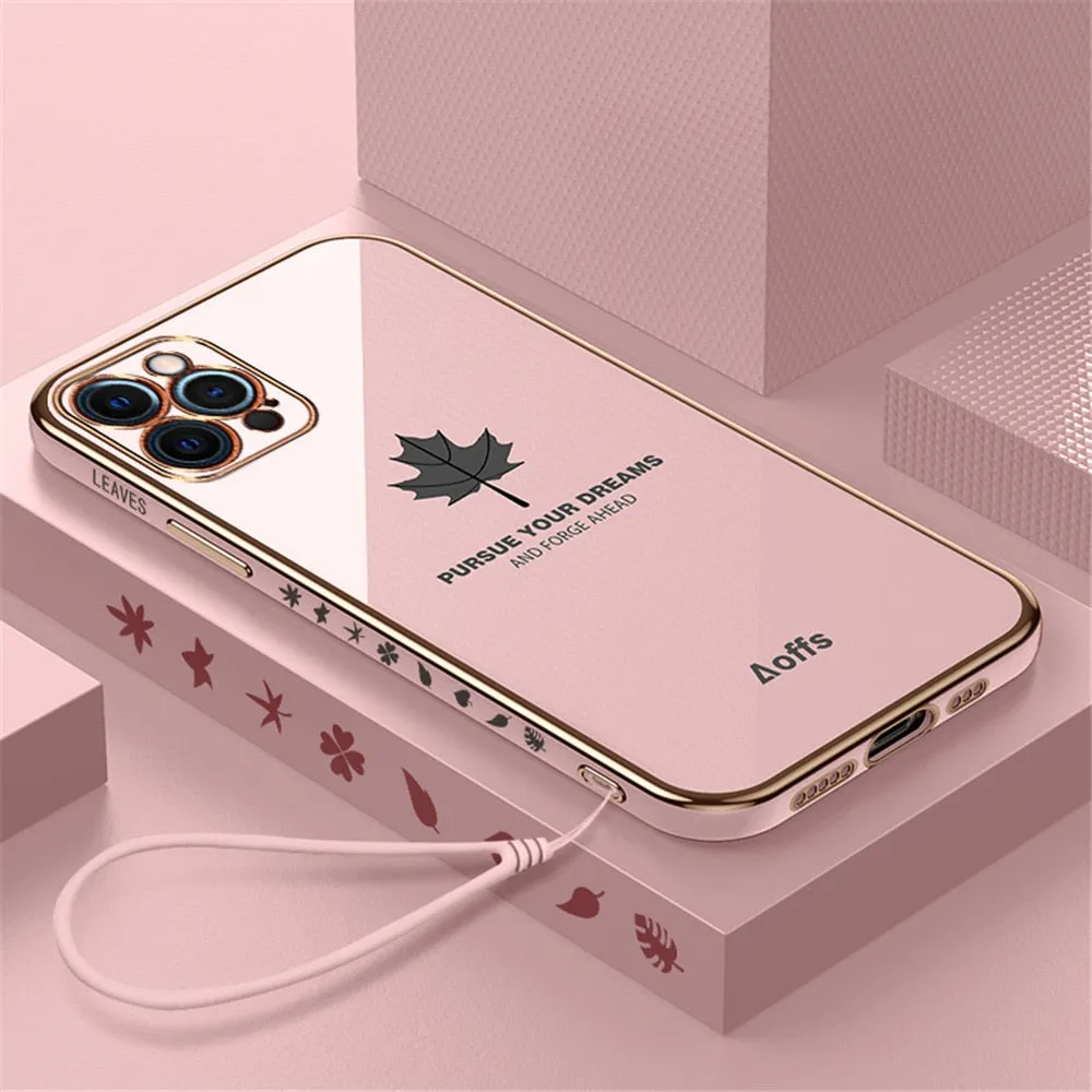 Anymob iPhone Black Electroplated Soft Cover Square Edge Bumper Phone Case