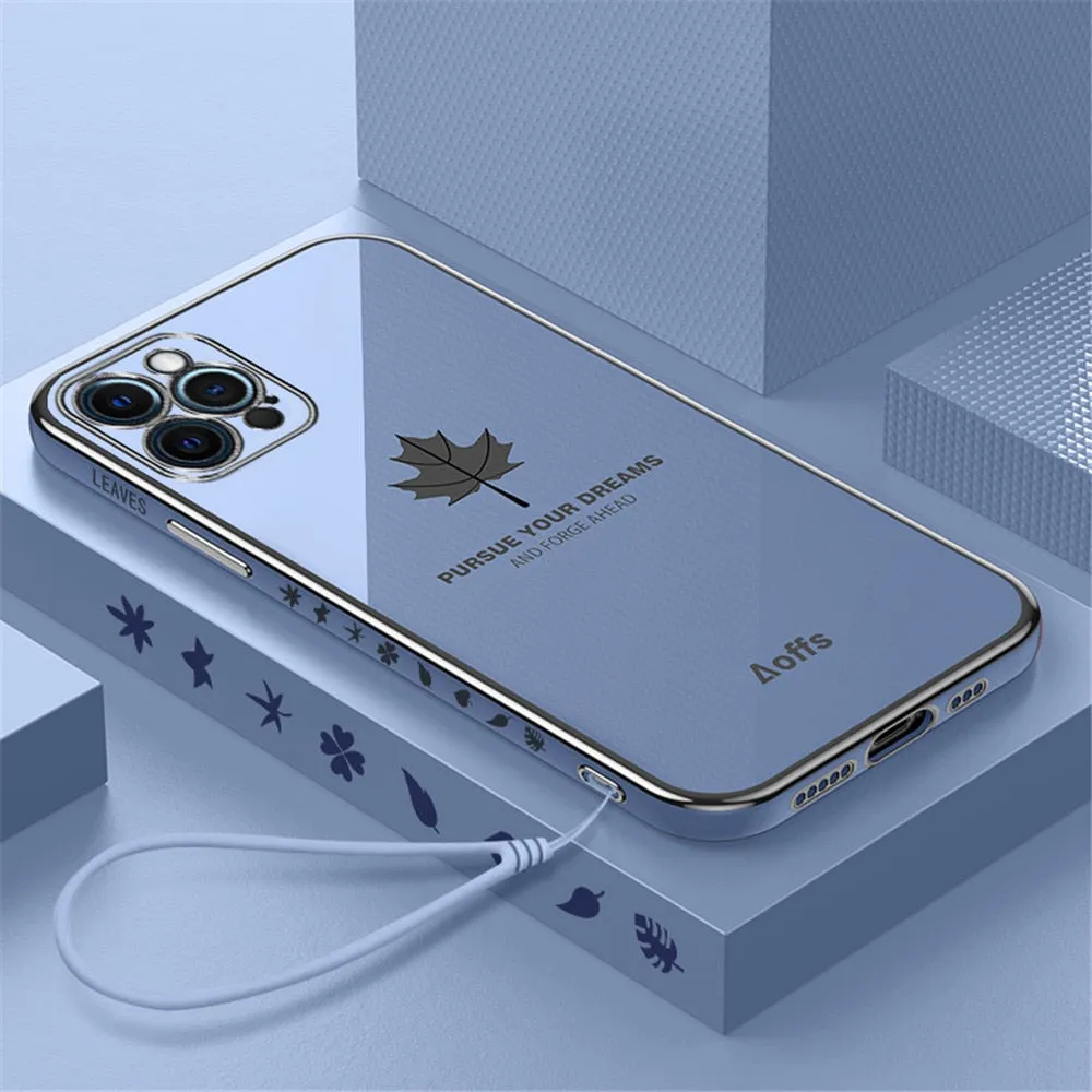 Anymob iPhone Black Electroplated Soft Cover Square Edge Bumper Phone Case