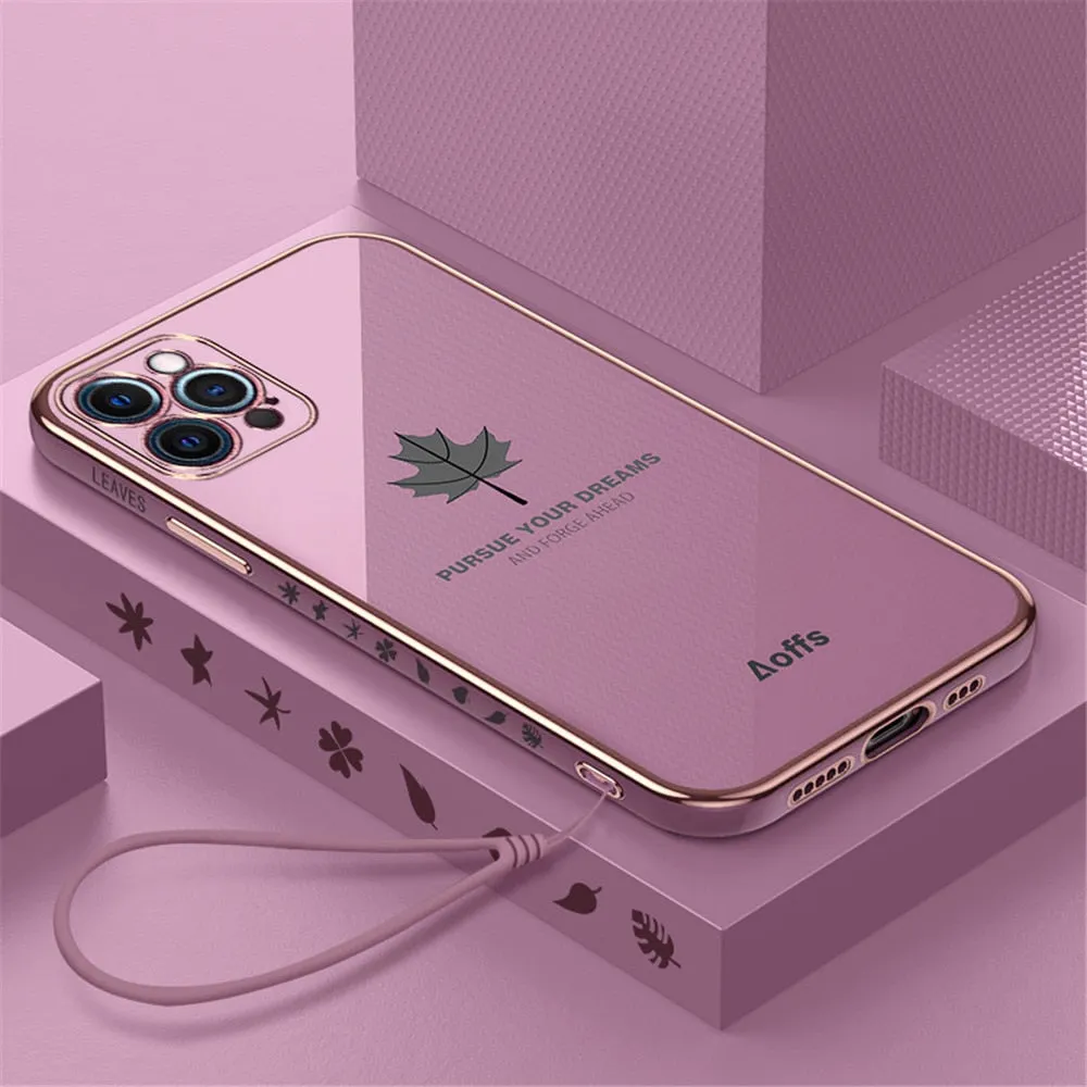 Anymob iPhone Black Electroplated Soft Cover Square Edge Bumper Phone Case