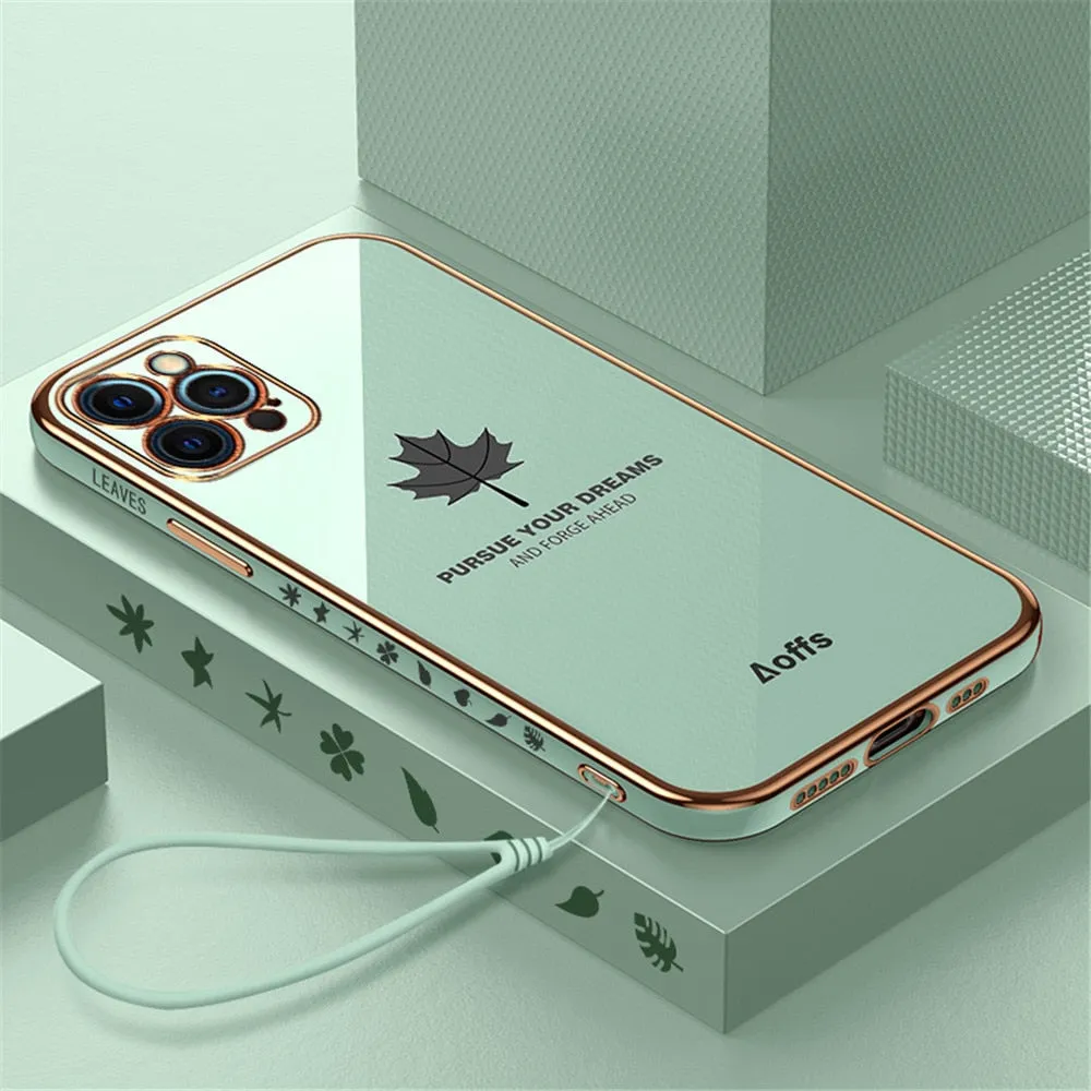 Anymob iPhone Black Electroplated Soft Cover Square Edge Bumper Phone Case