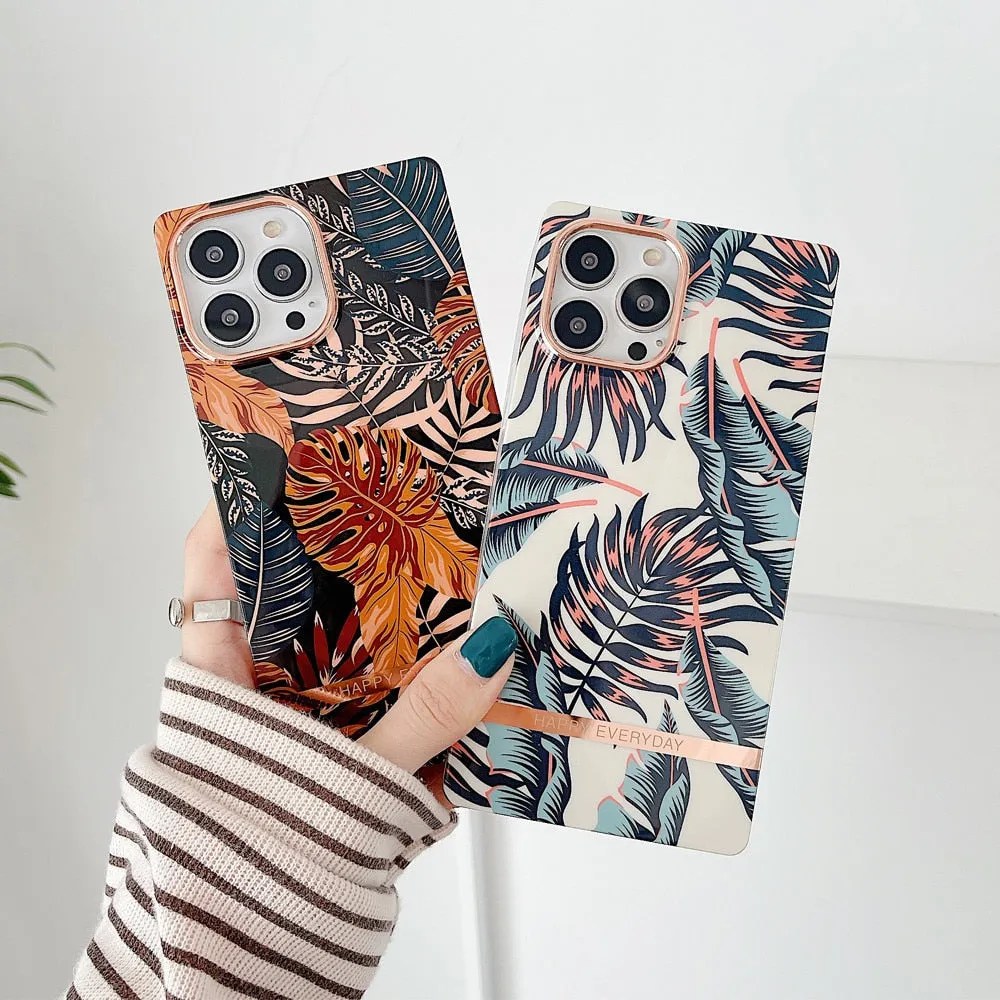 Anymob iPhone Black Marble Electroplated Vintage Case Soft Silicone Shockproof Phone Cover
