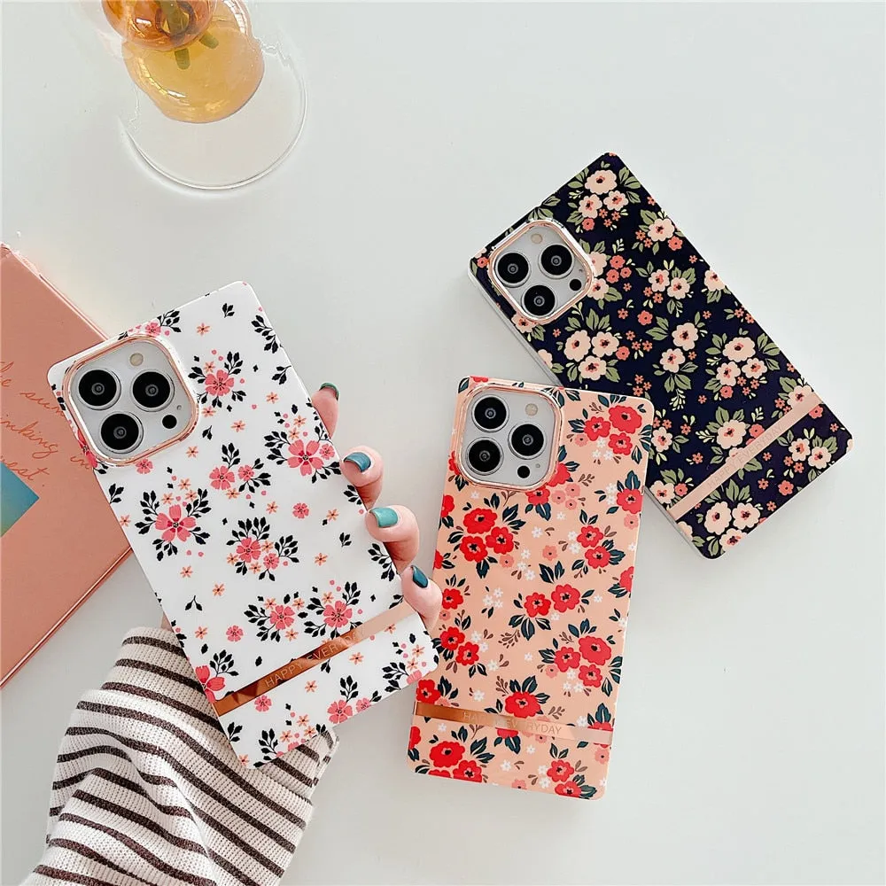 Anymob iPhone Black Marble Electroplated Vintage Case Soft Silicone Shockproof Phone Cover