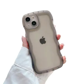 Anymob iPhone Black Phone Case Candy Color Bumper Transparent Back Cover