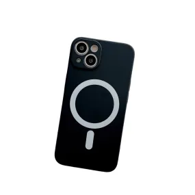 Anymob iPhone Black Silicone Magnetic Case Shockproof Phone Cover