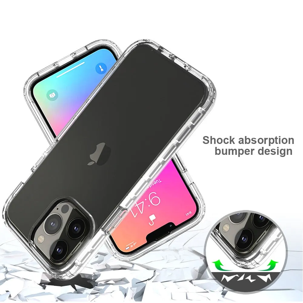 Anymob iPhone Blue Transparent Gradient Bumper Phone Case Silicone Shockproof Cover