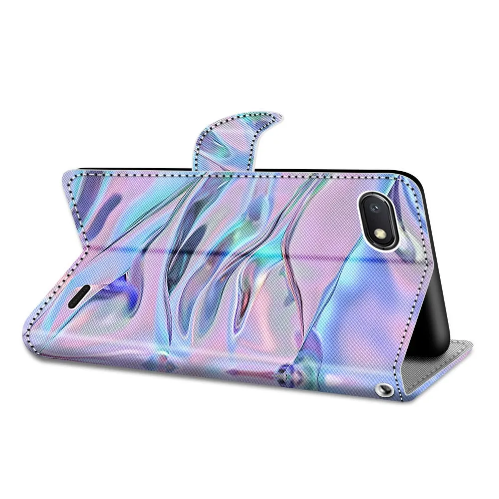 Anymob iPhone Case Cop Cat Flip Leather Wallet Animal Painting Phone Book Style Cover