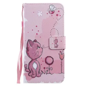 Anymob iPhone Case Cute Dog Flip Cover Cartoon Painted Magnetic Leather Wallet Card Slot
