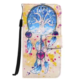 Anymob IPhone Dream Catcher 3D Painted Flip Phone Case Wallet Leather Cover