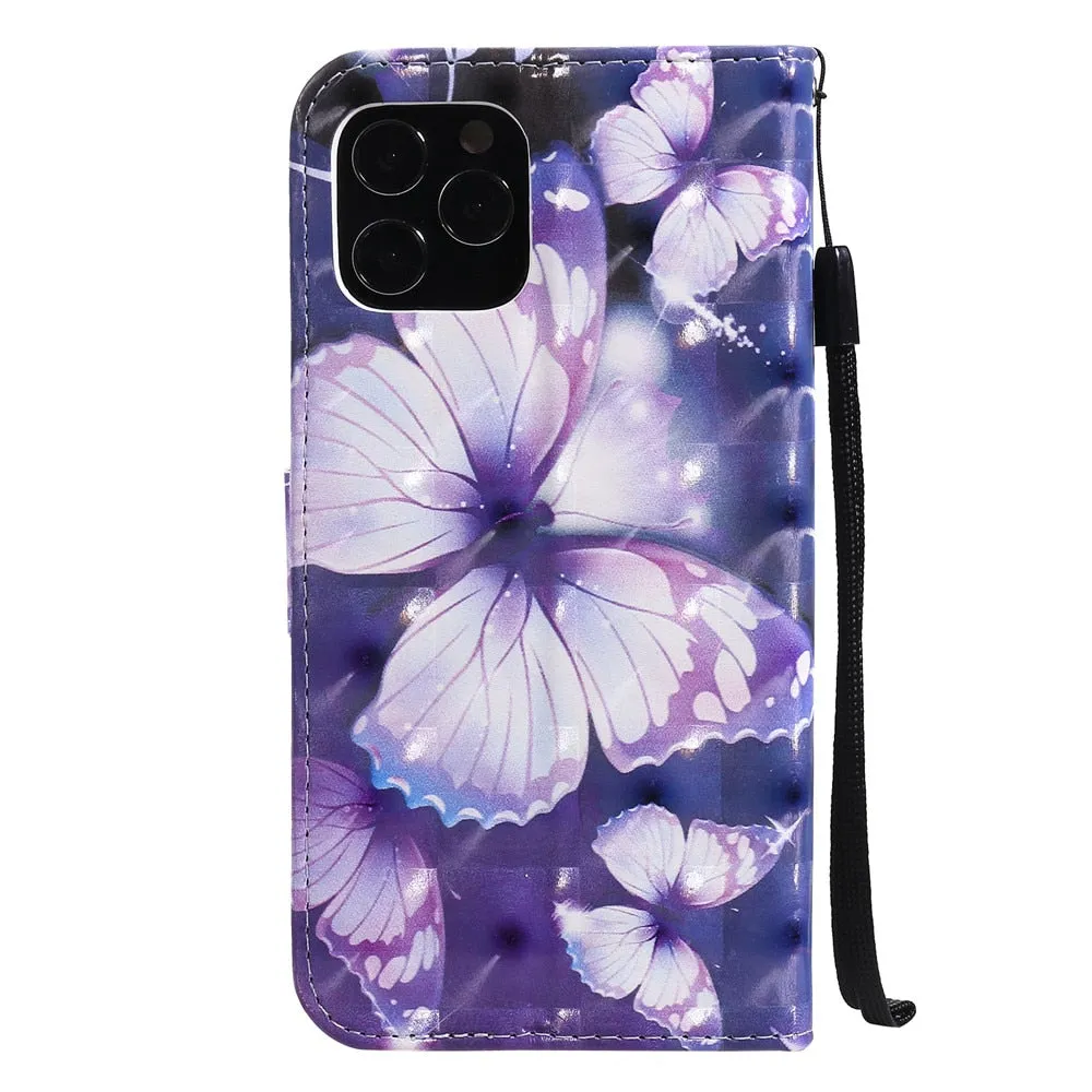 Anymob IPhone Dream Catcher 3D Painted Flip Phone Case Wallet Leather Cover