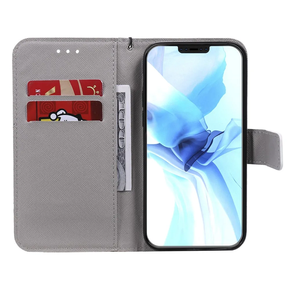 Anymob IPhone Dream Catcher 3D Painted Flip Phone Case Wallet Leather Cover
