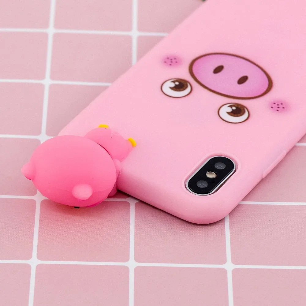 Anymob iPhone Husky 3D Toys Case Soft Silicone Cartoon Cover