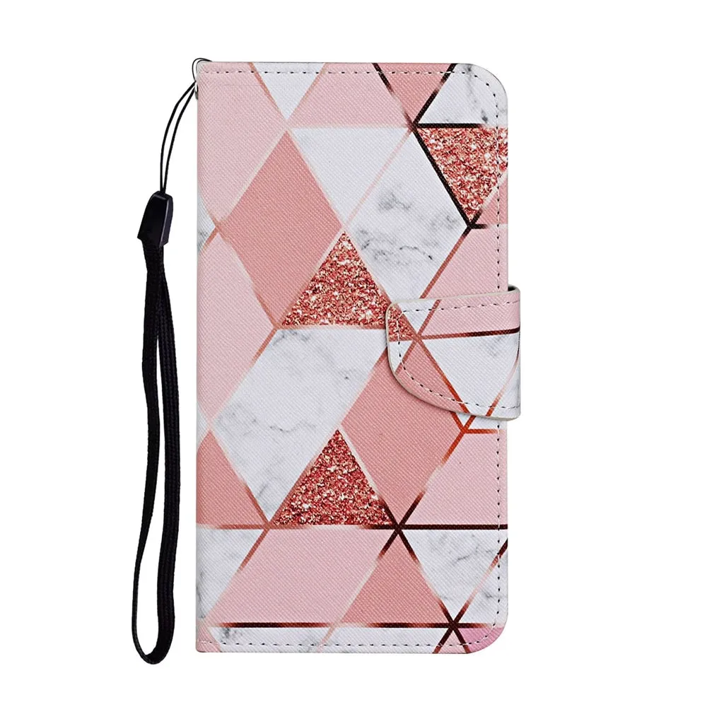 Anymob iPhone Pink Bear Flip Leather Phone Case With Wallet Slot Cases Cover