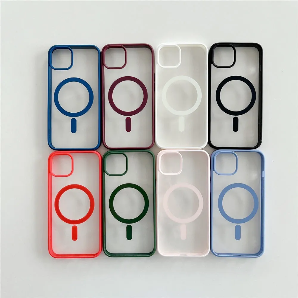 Anymob iPhone Pink Magnetic Pattern Case Soft Phone Cover