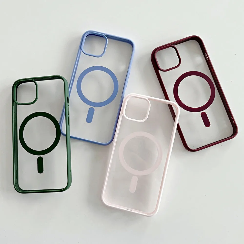 Anymob iPhone Pink Magnetic Pattern Case Soft Phone Cover