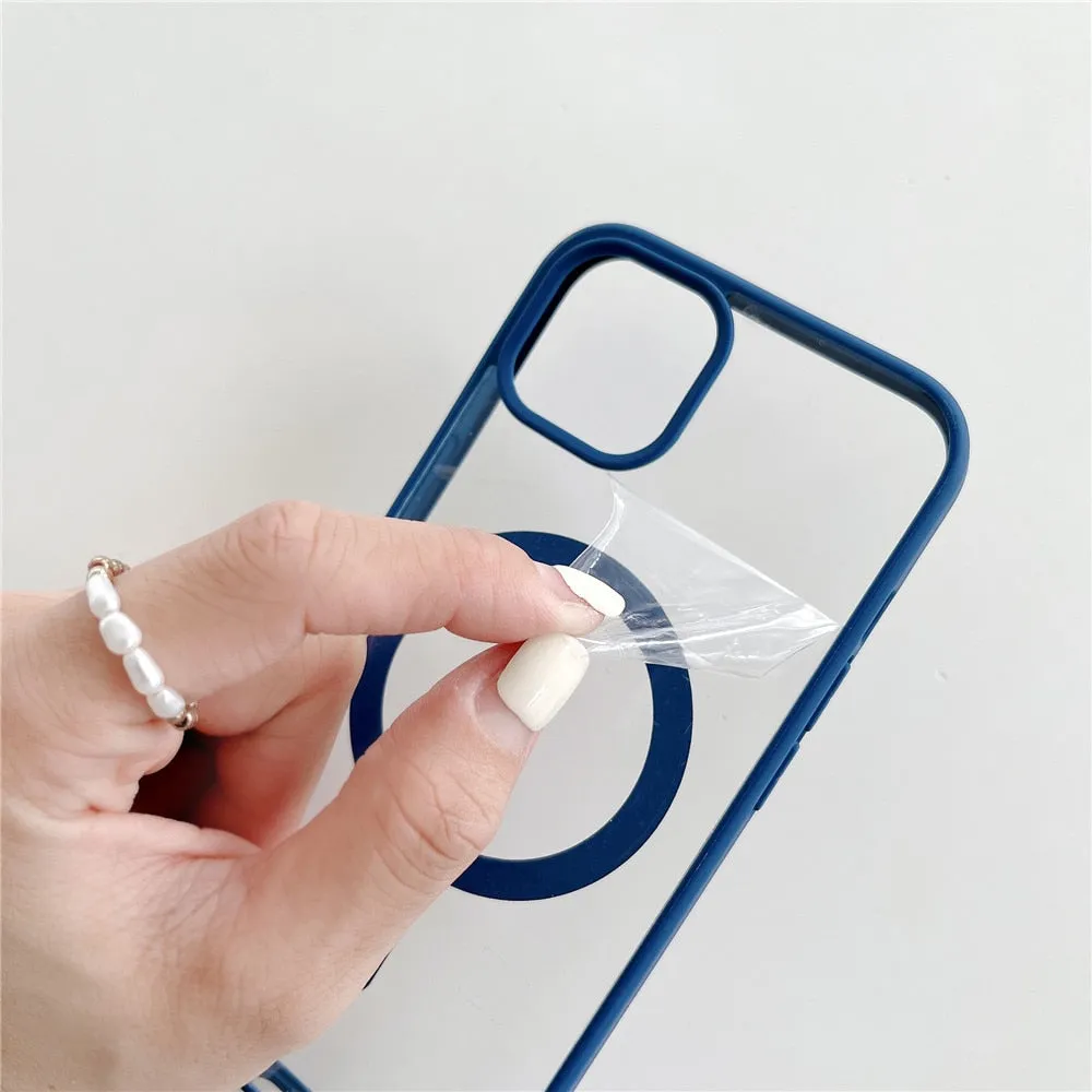 Anymob iPhone Pink Magnetic Pattern Case Soft Phone Cover