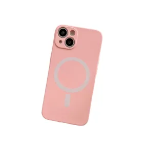 Anymob iPhone Pink Silicone Magnetic Case Shockproof Phone Cover