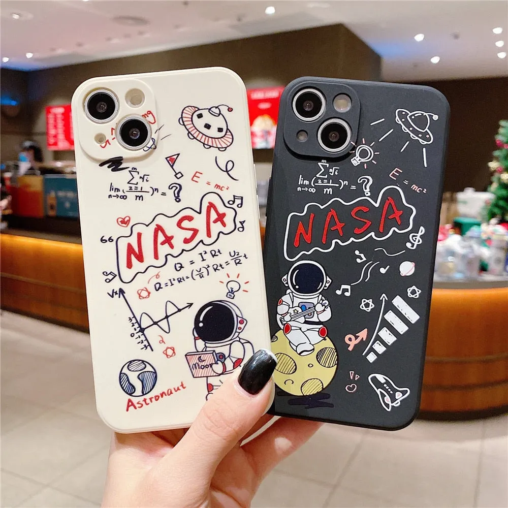 Anymob iPhone Space Astronaut Case Cartoon Soft Cover