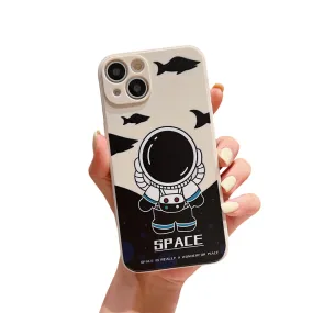 Anymob iPhone Space Astronaut Case Cartoon Soft Cover