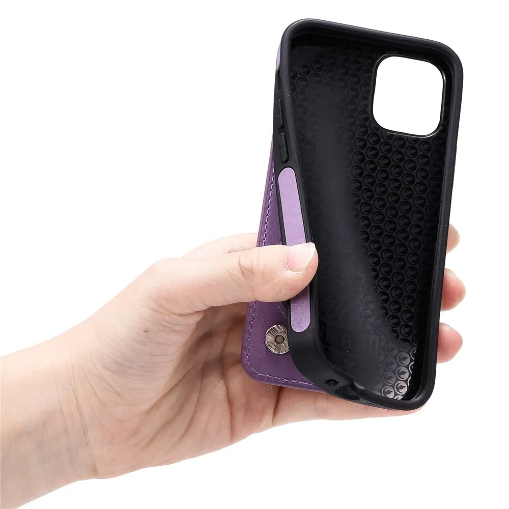 Anymob iPhone Violet 3D Butterfly Flip Leather Case Mini Wallet Book Cover
