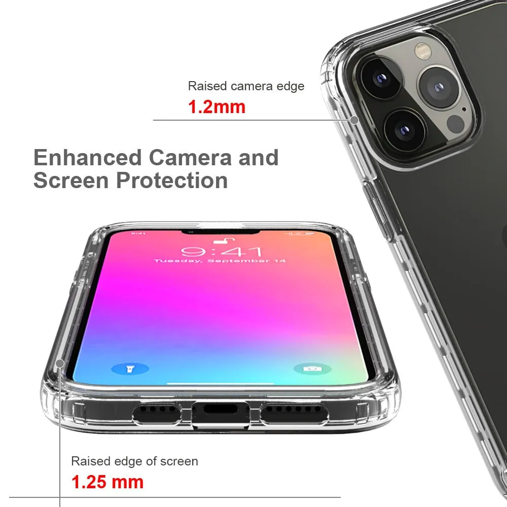 Anymob iPhone Violet Transparent Gradient Bumper Phone Case Silicone Shockproof Cover