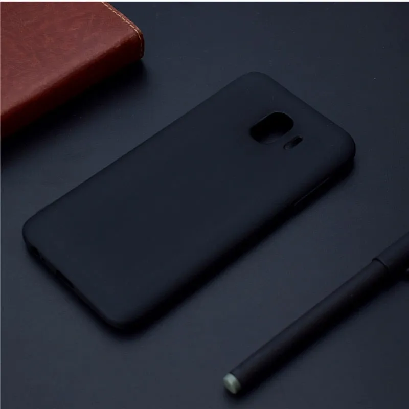 Anymob Samsung Black Silicone Candy Color Case Phone Cover