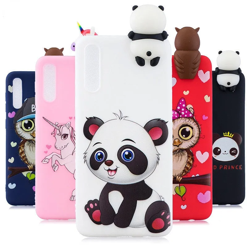 Anymob Samsung Blue Owl Silicone Case Animal Back Cover