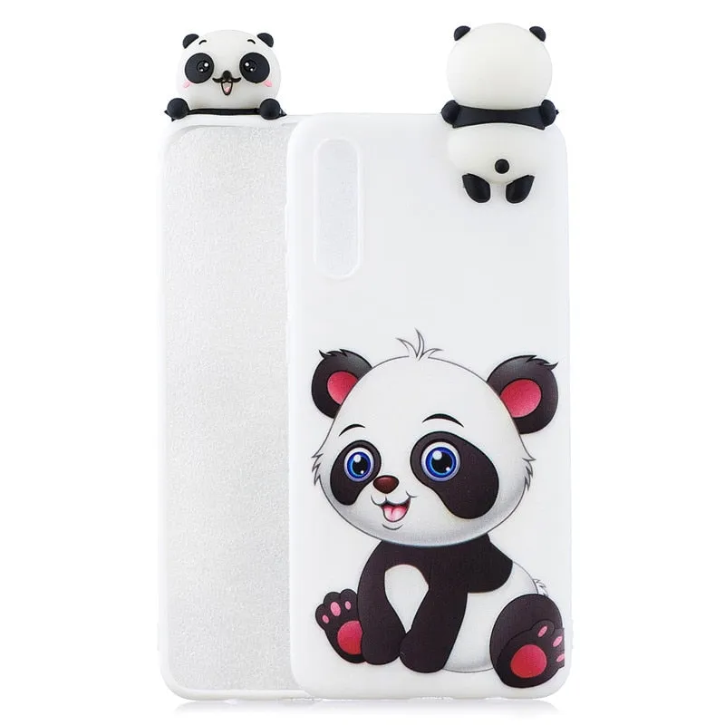 Anymob Samsung Blue Owl Silicone Case Animal Back Cover