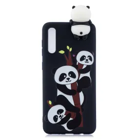 Anymob Samsung Blue Panda Silicone Case Animal Back Cover