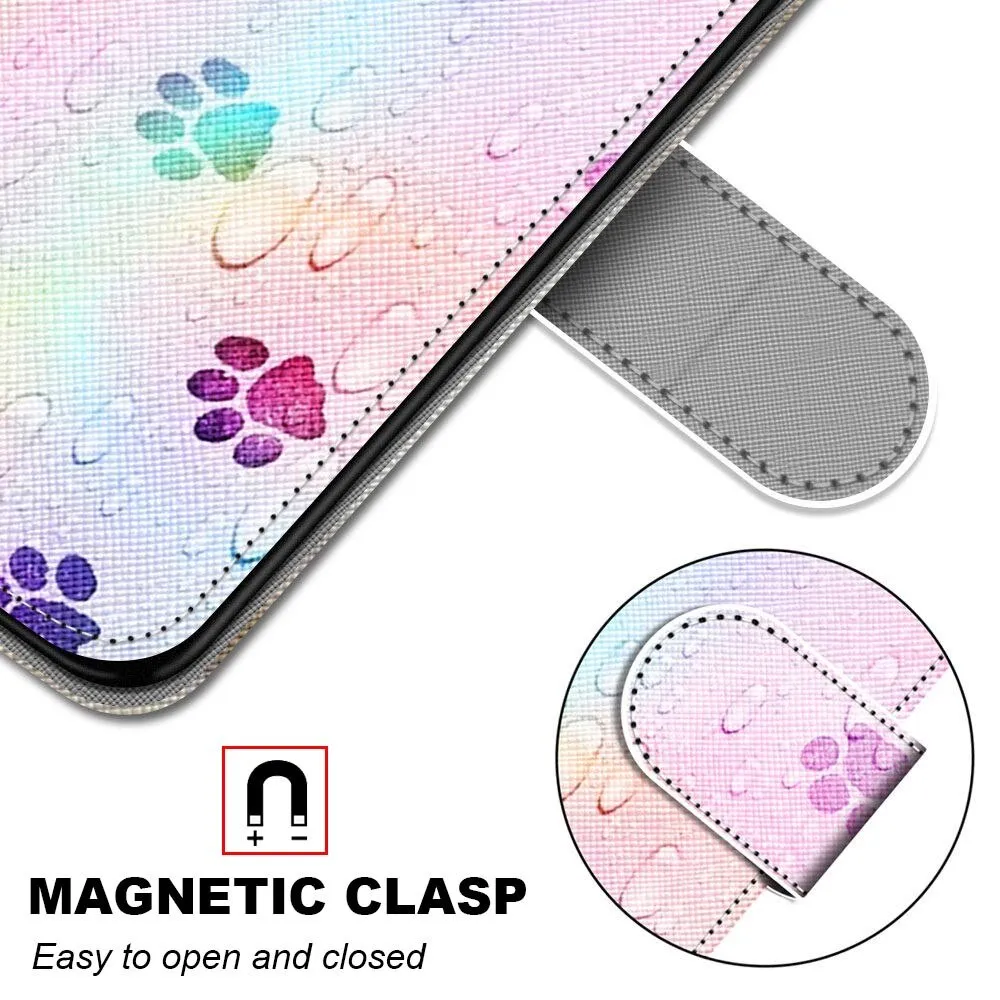 Anymob Samsung Blue Sky Magnetic Flip Leather Phone Case